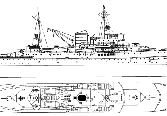 Корабль DKM Gustav Nachtigal [Schnellboot Tender] (1944) - чертежи, габариты, рисунки